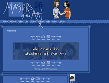 Tablet Screenshot of mastersoftheart.com